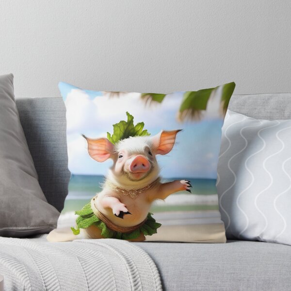 Item preview, Hula Piggy designed and sold by wickedcartoons.