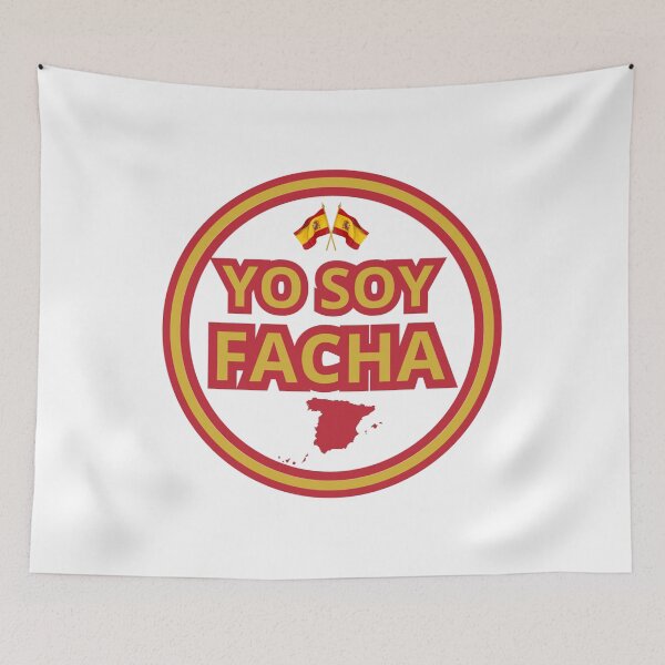 Item preview, I am Facha, white background. Flag and Map of Spain designed and sold by altohero.