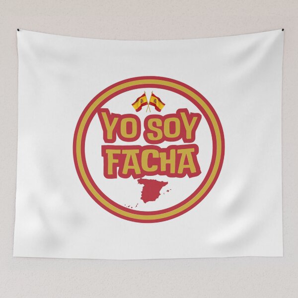 Item preview, I am Facha, white background. Flag and Map of Spain designed and sold by altohero.