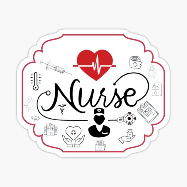 Nurse Nursing Clinic Medical Stuff Paramedic' Sticker