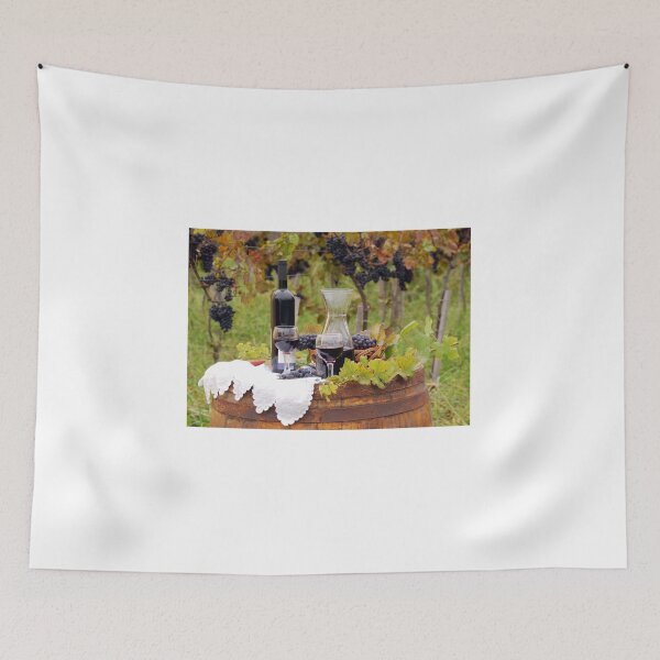Item preview, vineyard with grape and wine designed and sold by goceris.