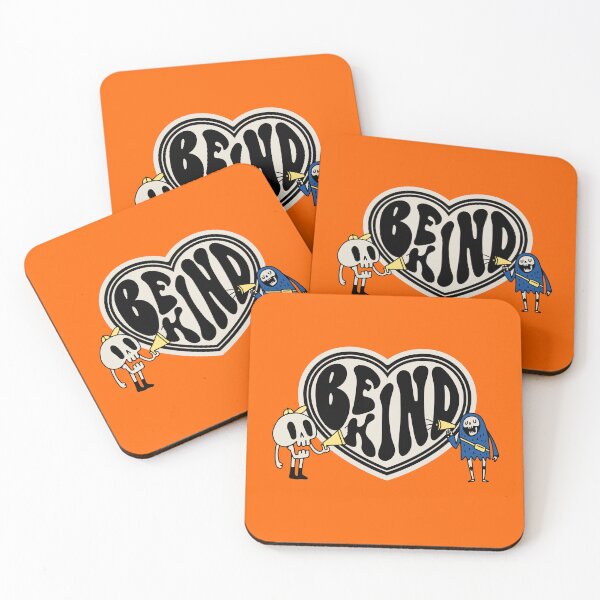 Item preview, Cute Skull Buddies Kids shout out BE KIND designed and sold by VieBelieve.