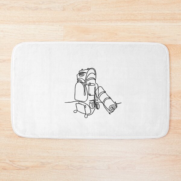 Item preview, Backpacking gear line art for hiking enthusiasts  designed and sold by adesignworld.