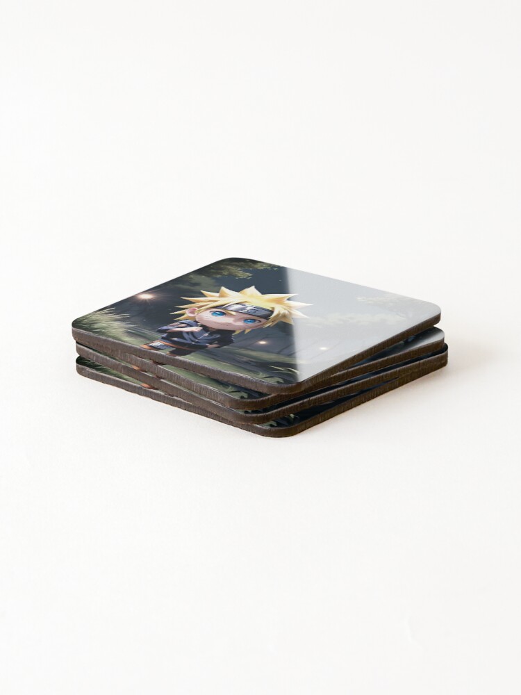 Thumbnail 4 of 5, Coasters (Set of 4), Chibi 'Ruto designed and sold by MrVectorPath.