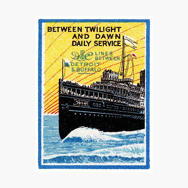 Item preview, 1910 Detroit to Buffalo Steamship designed and sold by historicimage.