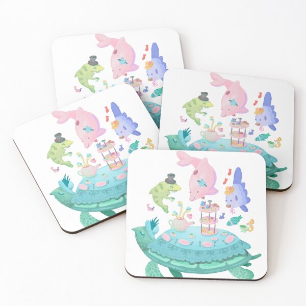 Item preview, Pastel Sea Turtle Tea Party  designed and sold by narwhalwall.