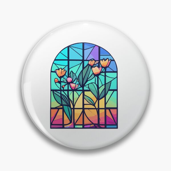Item preview, Stained glass holographic sticker designed and sold by DashBliss.