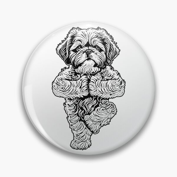 Item preview, Shih Tzu Yoga Dog Puppy Funny Dogs Tree Pose Vrikshasana designed and sold by GrandeDuc.