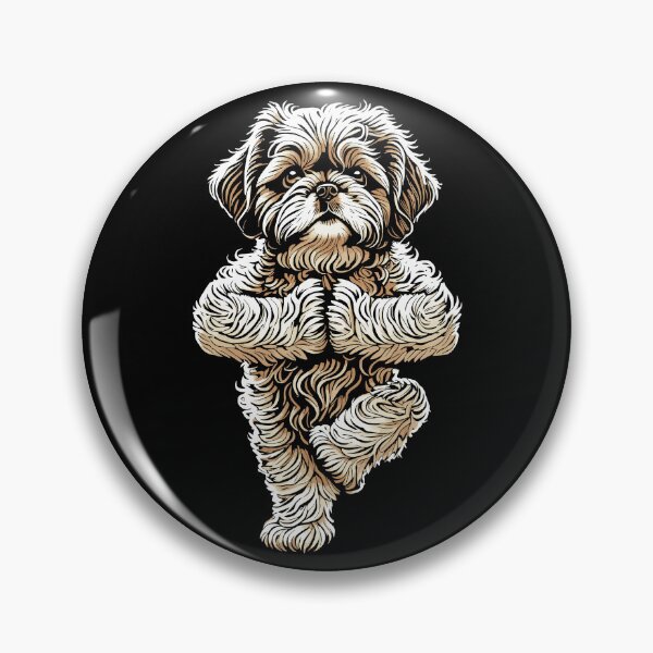Item preview, Shih Tzu Yoga Dog Puppy Funny Dogs Tree Pose Vrikshasana designed and sold by GrandeDuc.