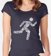 Running Man Fitted Scoop T-Shirt