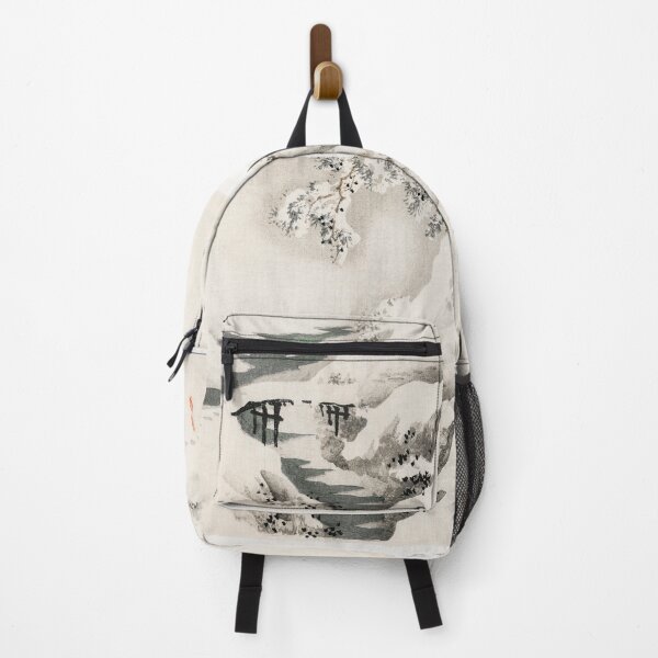 Item preview, Snowscape Japanese vintage painting designed and sold by stripedcarpet.