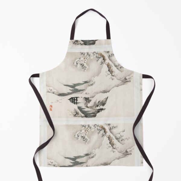 Item preview, Snowscape Japanese vintage painting designed and sold by stripedcarpet.