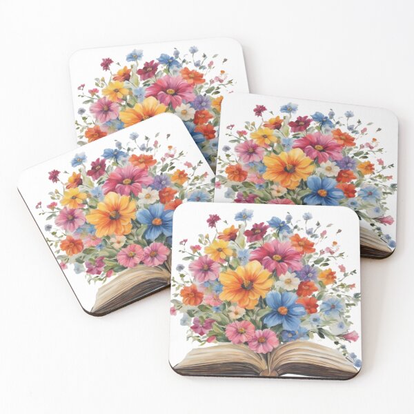 Item preview, Open Book With Flowers designed and sold by ishitastore08.