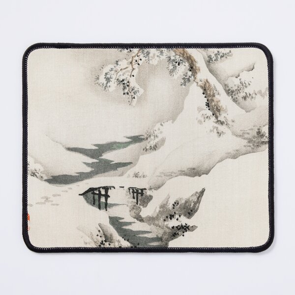 Item preview, Snowscape Japanese vintage painting designed and sold by stripedcarpet.
