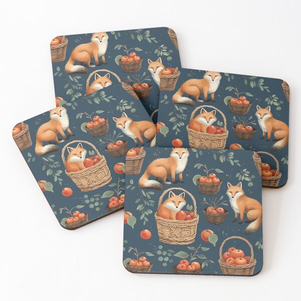 Item preview, Cottagecore Aesthetic woodland fox fairy tale with apples  designed and sold by NuttyCottage.
