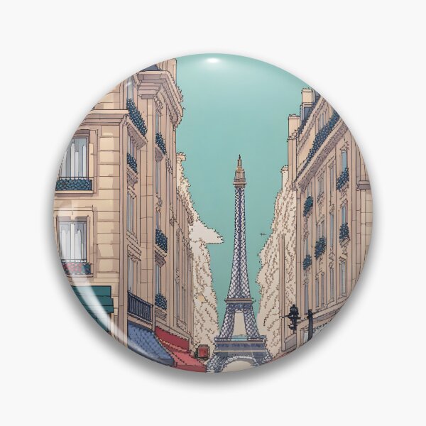 Item preview, Pixelated Paris: A Digital Tribute to the City of Lights designed and sold by browniefactory.