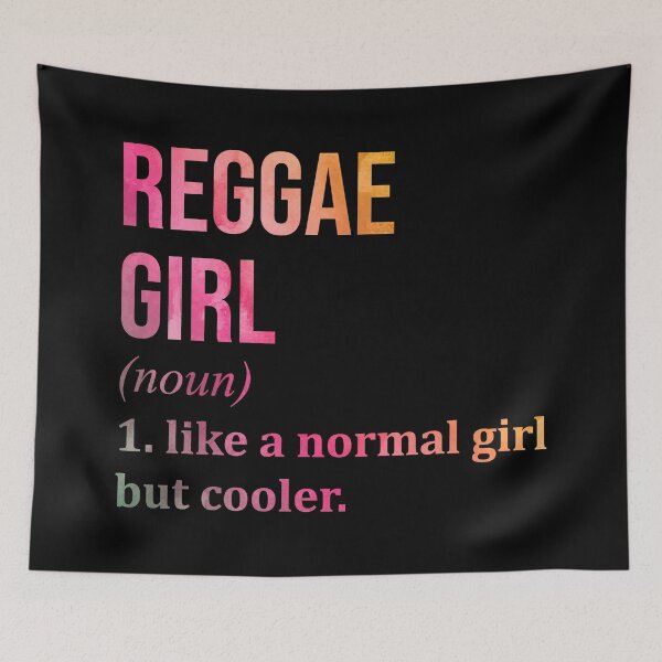 Item preview, Reggae Girl Definition Reggae in Watercolor designed and sold by XCIV.