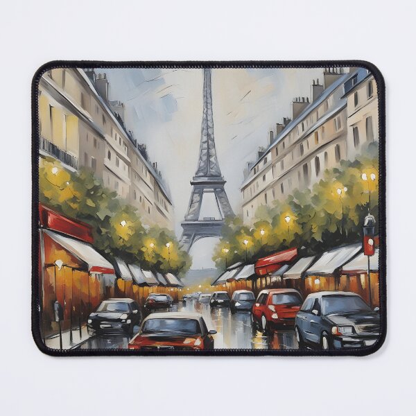 Item preview, Parisian Elegance: An Expressive Painting of the City of Love designed and sold by browniefactory.