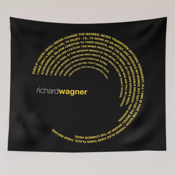 Item preview, Richard Wagner famous quotes poster [gold] designed and sold by CMYKStudio.