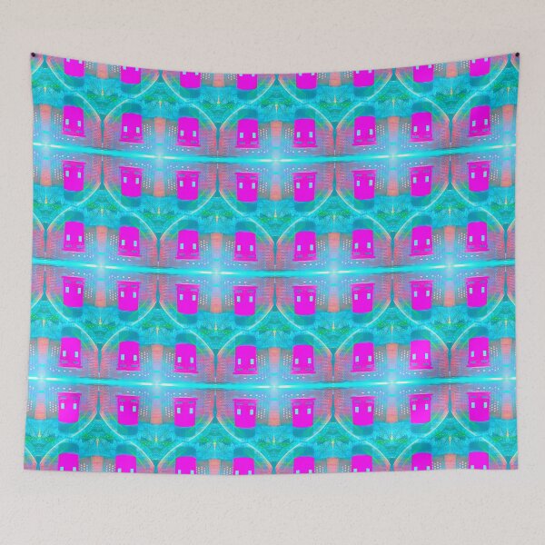 Item preview, Neon Pink Mailbox Photo Pattern 2 designed and sold by vallisrowe.