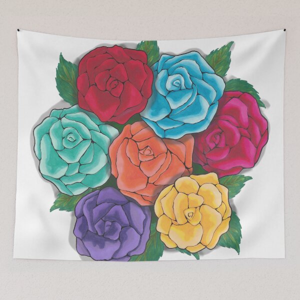 Item preview, Rainbow Rose Bouquet designed and sold by marie scowen.