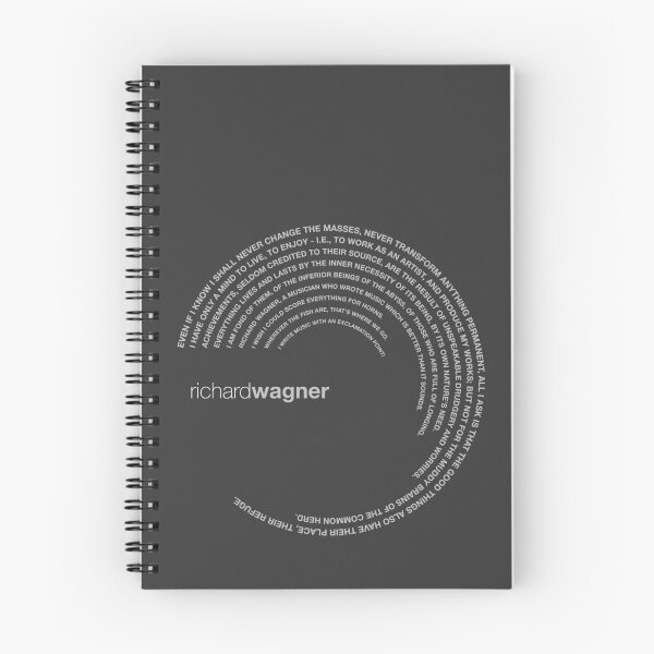 Item preview, Richard Wagner famous quotes poster [silver] designed and sold by CMYKStudio.