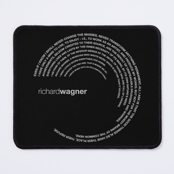 Item preview, Richard Wagner famous quotes poster [silver] designed and sold by CMYKStudio.