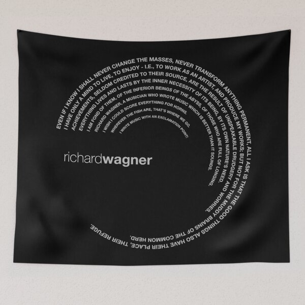 Item preview, Richard Wagner famous quotes poster [silver] designed and sold by CMYKStudio.