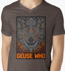 MONSTER HUNTER- Geuse Wer? T-Shirt mit V-Ausschnitt für Männer