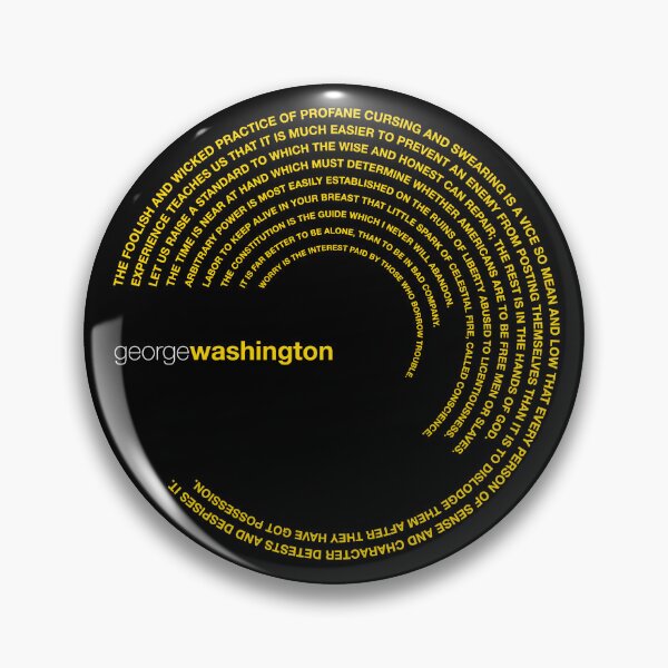 Item preview, George Washington famous quotes poster [gold] designed and sold by CMYKStudio.