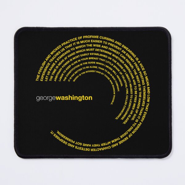 Item preview, George Washington famous quotes poster [gold] designed and sold by CMYKStudio.
