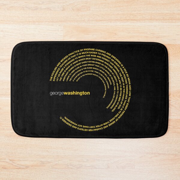 Item preview, George Washington famous quotes poster [gold] designed and sold by CMYKStudio.