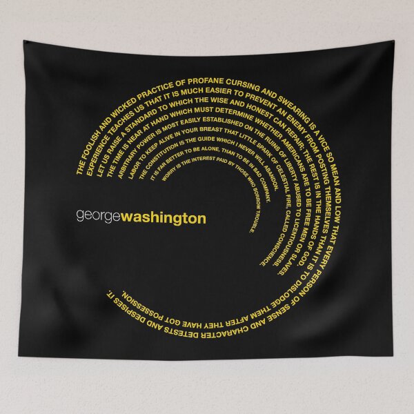 Item preview, George Washington famous quotes poster [gold] designed and sold by CMYKStudio.