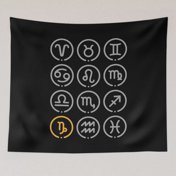 Item preview, Capricorn zodiac sign horoscope designed and sold by CleanDecor.