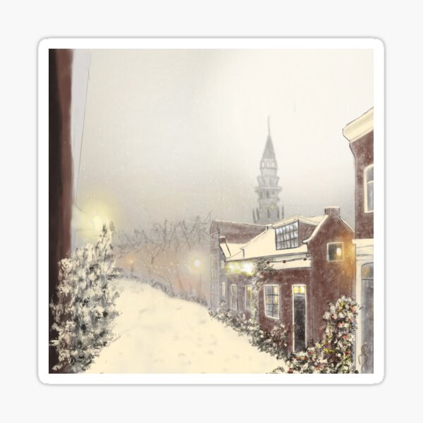 Snowy Haarlem Sticker
