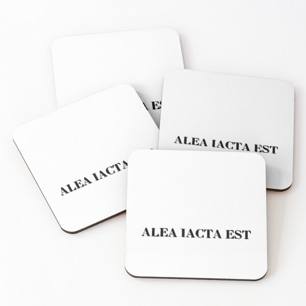 Item preview, Aleia Iacta Est-The Die Has Been Cast Latin phrase designed and sold by HomeArtStudio.