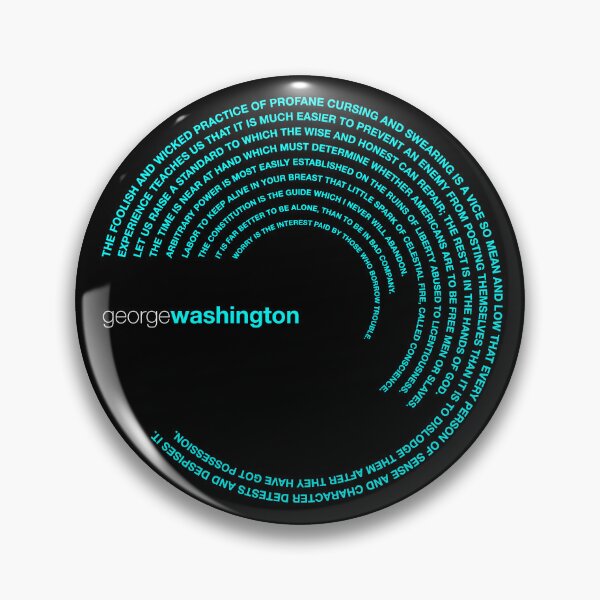 Item preview, George Washington famous quotes poster [aqua] designed and sold by CMYKStudio.