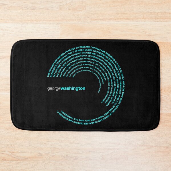 Item preview, George Washington famous quotes poster [aqua] designed and sold by CMYKStudio.
