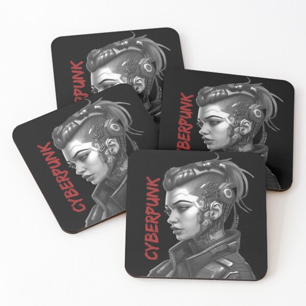Item preview, Cyberpunk cyborg professional design designed and sold by LessStressNerd.