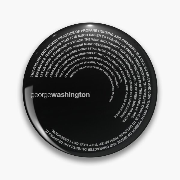 Item preview, George Washington famous quotes poster [silver] designed and sold by CMYKStudio.