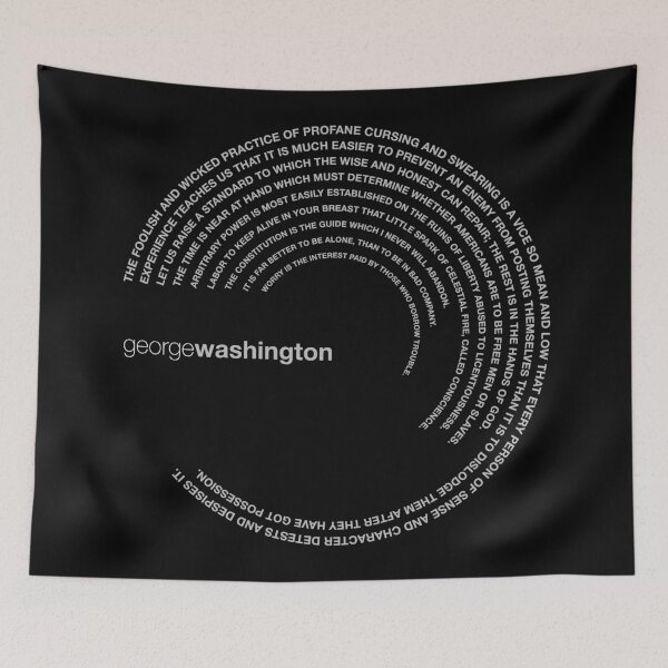 Item preview, George Washington famous quotes poster [silver] designed and sold by CMYKStudio.