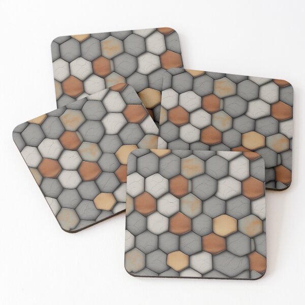 Item preview, Cobble tiles Autumn Color pallet inspired Pattern.  designed and sold by ExtraEm.