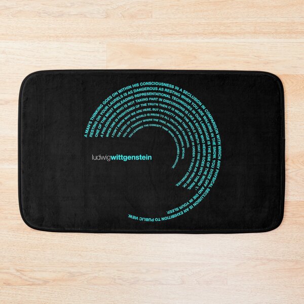 Item preview, Ludwig Wittgenstein famous quotes poster [aqua] designed and sold by CMYKStudio.