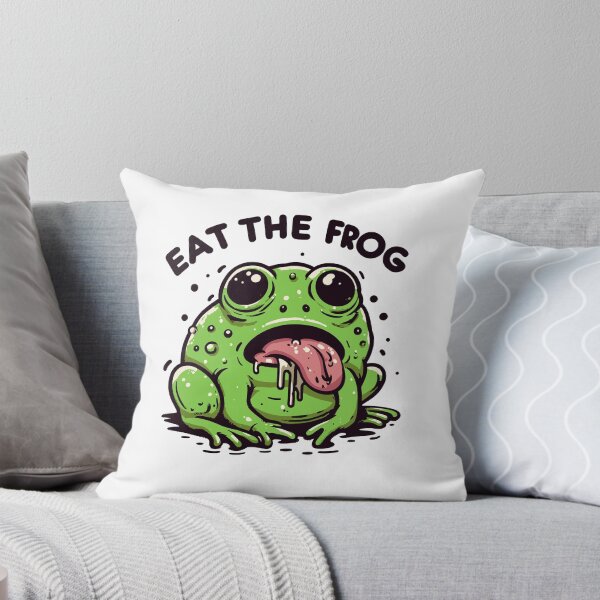 Item preview, Eat the frog designed and sold by TomFrontierArt.