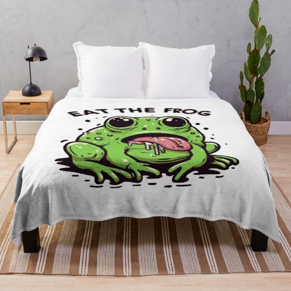 Item preview, Eat the frog designed and sold by TomFrontierArt.