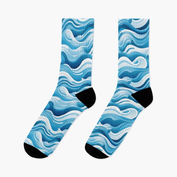 Item preview, Nature Pattern - Ocean Blues Sticker designed and sold by IntristedAI.