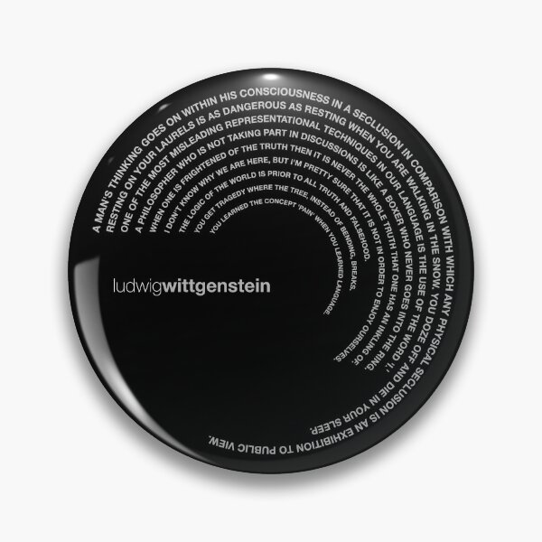 Item preview, Ludwig Wittgenstein famous quotes poster [silver] designed and sold by CMYKStudio.