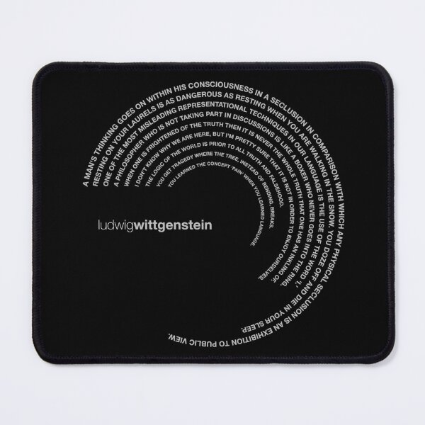 Item preview, Ludwig Wittgenstein famous quotes poster [silver] designed and sold by CMYKStudio.