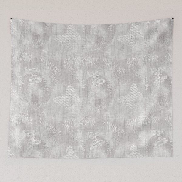 Item preview, Monochrome tropical pattern, light gray beige background. designed and sold by marinaklykva.