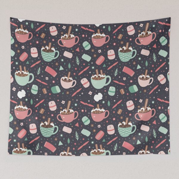 Item preview, Winter Elegance Hot Cocoa and Marshmallows  designed and sold by Tamas Das.